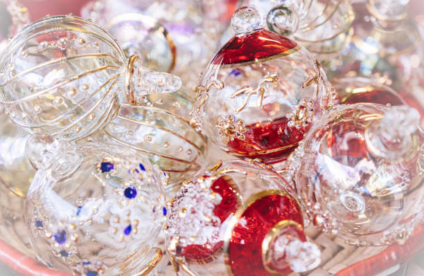 istock Plate of Christmas Baubles 1502018180