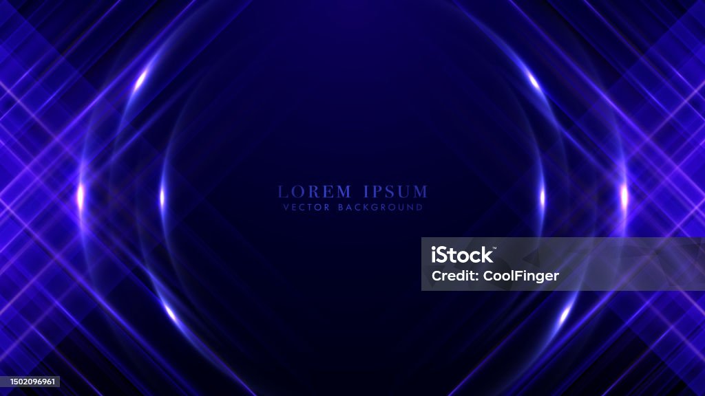 Diagonal Blue Light Abstract Diagonal Blue Light With Glowing Light Effect On Dark Blue ...