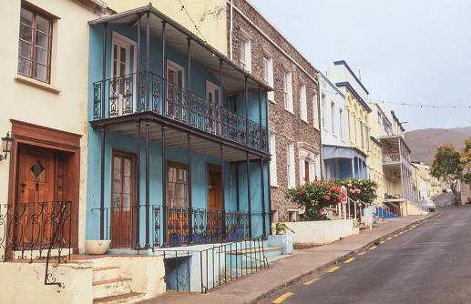 Main Street in Jamestown on St Helena Island contains many Georgian frontages.