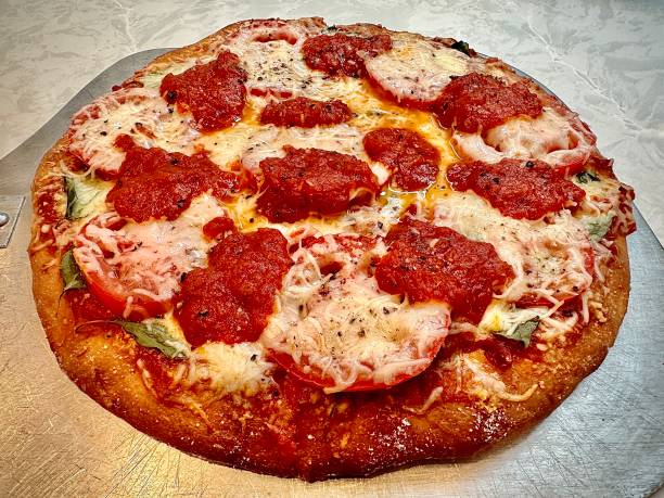 istock Fresh Vegetarian  Gourmet Pizza 1502101282