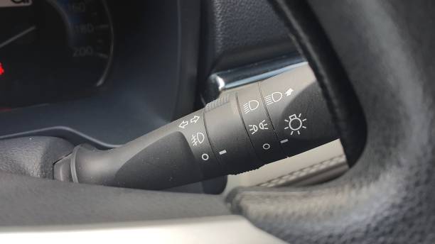 istock Close-up of Japan car light switch 1502113349