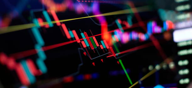 istock green candlesticks going up indicating crypto rising in value. Graphical representation of volumes and time intervals of digital cryptocurrency past price movements 1502122374