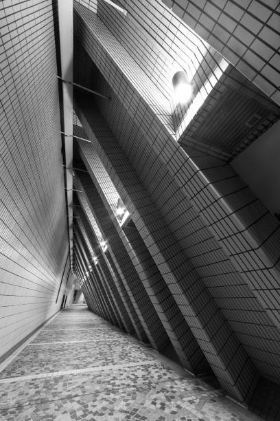 istock Interior view of corridor of modern architecture 1502123853