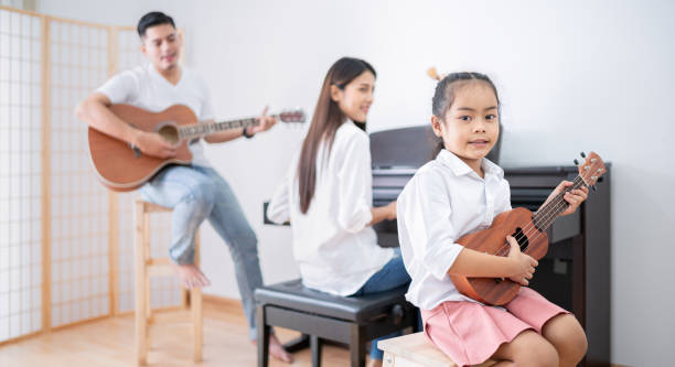 istock The family is joining in playing music 1502134751
