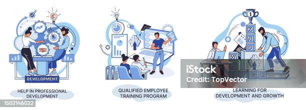 Staff Development Programme Animation Help In Professional Development Qualified Employee Training Program ...
