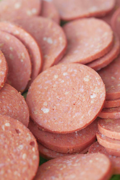 istock salami sausage cut into thin pieces 1502156547