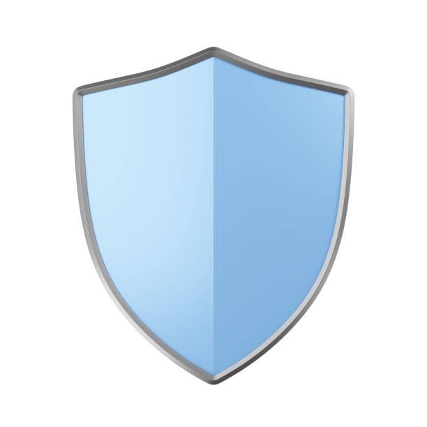 istock blue badge shield guard protect isolated on white background element protect. blue badge shield guard protect isolated element. blue badge shield guard protect element 3d illustration 1502158314