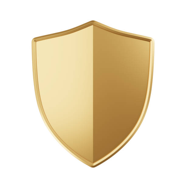 istock gold badge shield guard protect isolated on white background element protect. gold badge shield guard protect isolated element. gold badge shield guard protect element 3d illustration 1502158318