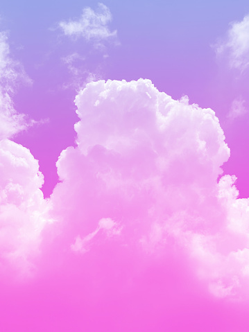 cloud and sky with a pink and purple colored background