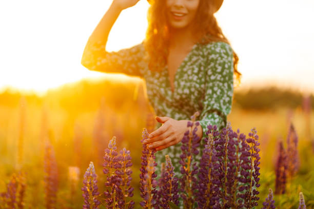 istock Young woman  in lavender fields 1502186957