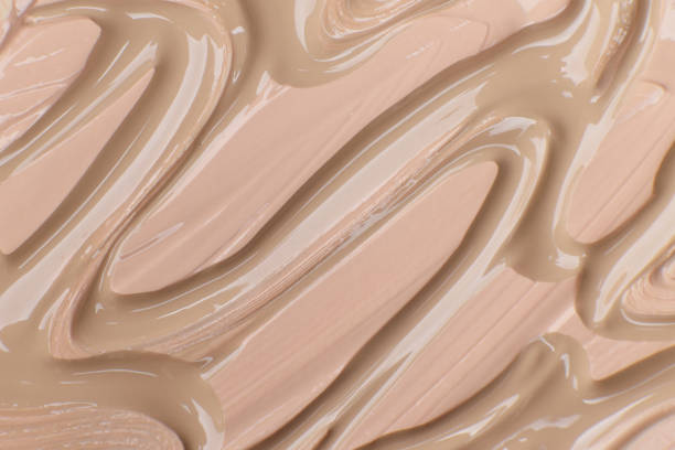 istock foundation cream background of different shades, texture 1502200280