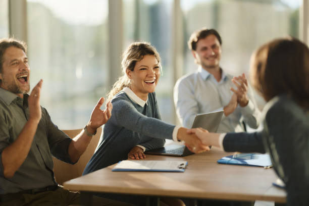 istock Congratulations, you've got the job! 1502213574