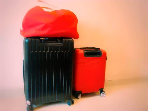 istock Red and black bags for clothes 1502220337