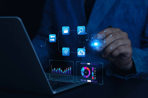 istock Database of corporate strategy, finance 1502222679