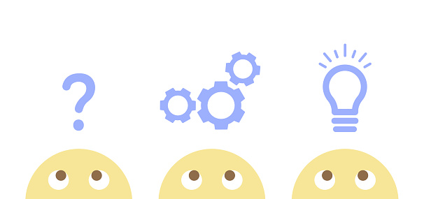 Mu Solution' Icon Problem Solving Concept Path From Question To Answer Problem To ...