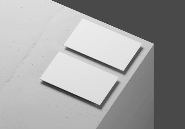 istock Group of minimal business card mockup on desk 1502224089