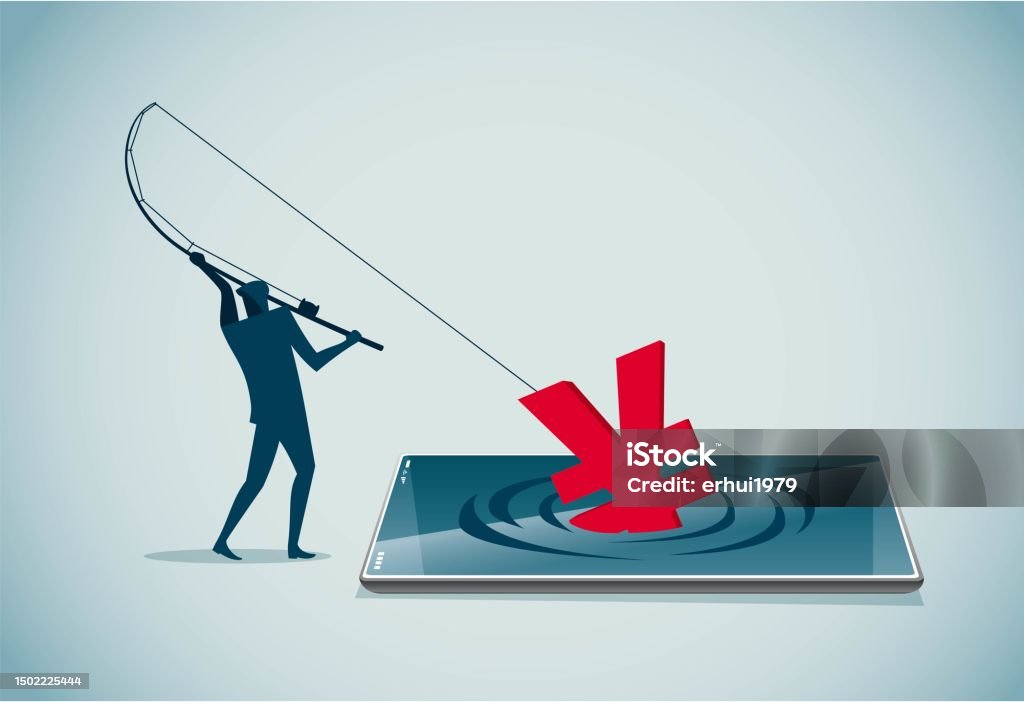 Someone Catching Someone Catching Stock Illustration - Download Image Now - Con Man, Internet ...