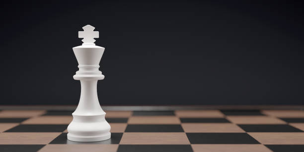 istock The King of white Chess, Competition, game, war, emulation and planning concept, 3D render 1502226730
