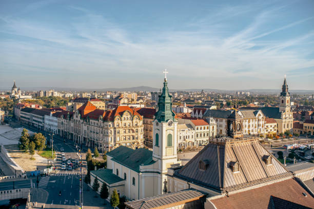istock Birds eye view of Oradea in Romania 1502244968