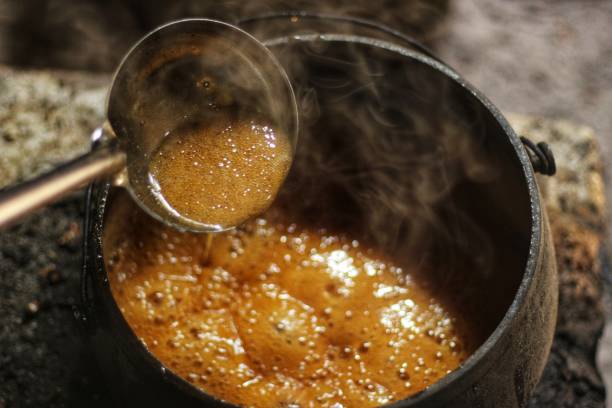 istock manufacture of palm sugar sap stage 1502246120