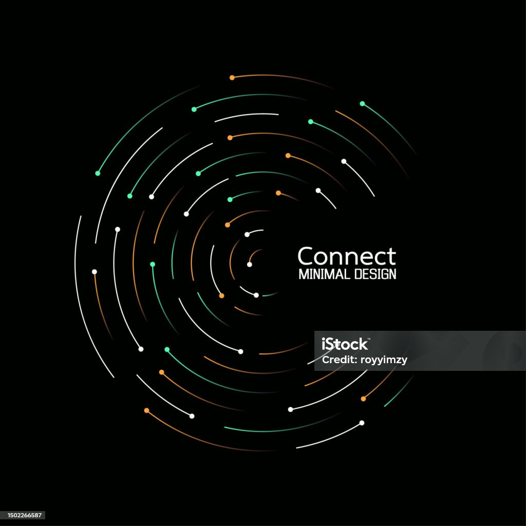 Flow Connection Graphics Data Flow Technology Network Connection Abstract Radial Vortex Circular ...