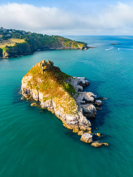 istock Thatcher Rock looking to the Torquay coast 1502290347