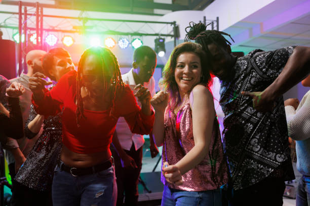 istock Smiling woman dancing with boyfriend 1502313412