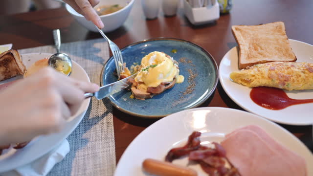international Buffet breakfast self service in hotel