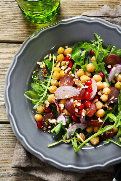 istock Crispy vegan salad with chick pea on a plate 1502316836