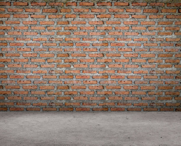 istock Room with brick wall and cement floor 1502364868