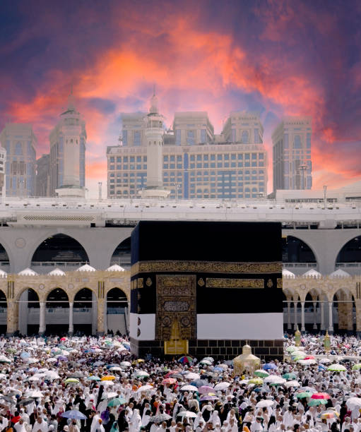istock The place where Muslims visit for pilgrimage and umrah. Kaaba, Mecaa. Muslims performing circumambulation in the Kaaba 1502387362