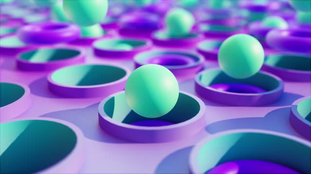 Closeup Satisfying İsometric Tubes And Sphere (LOOPABLE)