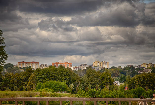 Kaunas. New neighborhoods. Now it is an important industrial and cultural center with a population of about 400 thousand people.