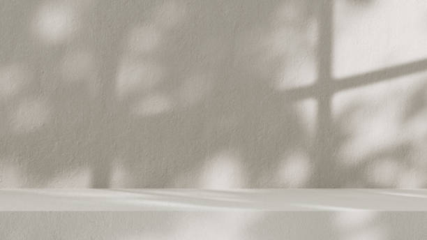 Neutral summer mockup scene Neutral summer mockup scene with window on the concrete wall. Cosmetic, fashion, spa and beauty product podium, stage, stand, showcase on beige concrete background. 3d rendering. light concrete texture stock pictures, royalty-free photos & images