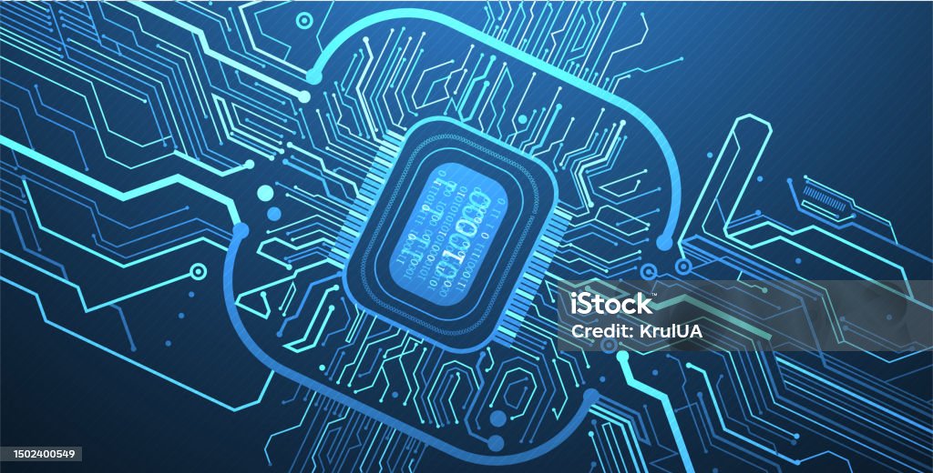 Topic Cpu Abstract Background On Technological And Scientific Topics Cpu Concept ...