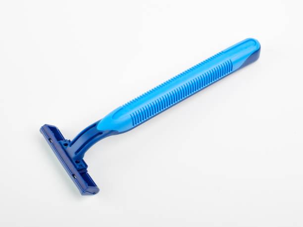 istock Modern razor isolated on white. Disposable razor. Shaving accessories for men. 1502410682