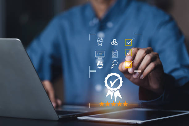 istock Service Quality assurance, Guarantee, Standards, ISO , Standards quality assurance control standardisation and certification concept. 1502416838