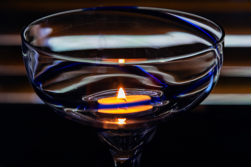 Candle In Margarita Glass