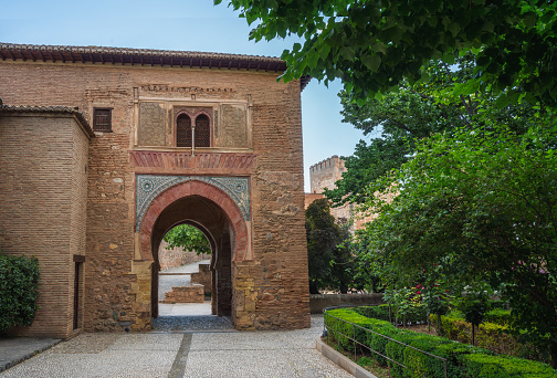 Wine Gate (Puerta del Vino) at Alhambra - Granada, Andalusia, Spain