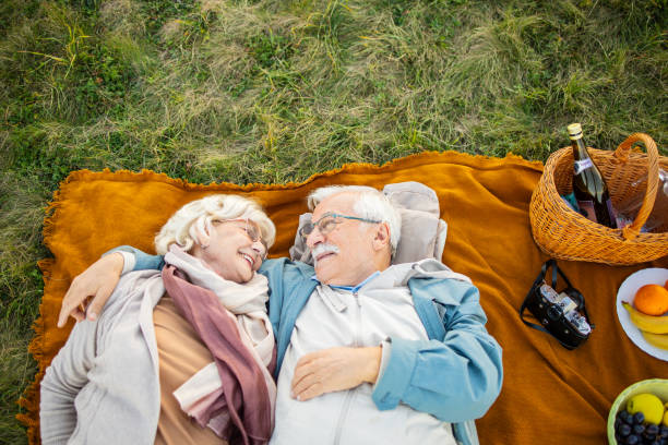 istock Senior couple having a picnic 1502418982