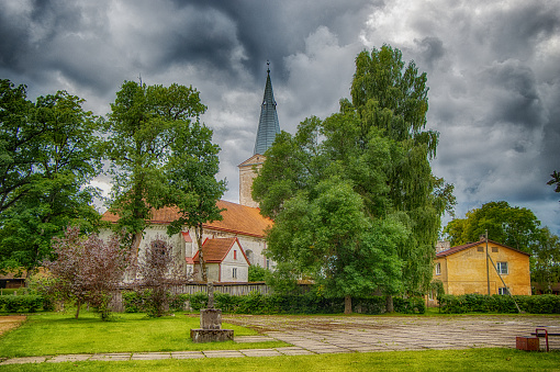 Dundaga. The Evangelical Lutheran Church is the church of the Latvian Evangelical Lutheran Church at Pils Street 10, Dundaga, Latvia.