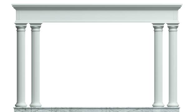 istock Marble antique wall arcade of the ancient world 1502420673