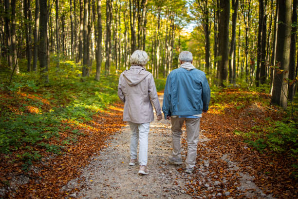 istock Senior couple enjoying nature 1502421847