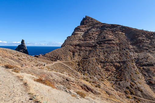 São Lourenço, volcanic peninsula rocky coast cliffs, Ponta de San Lorenzo, Madeira, Portugal, Europe
