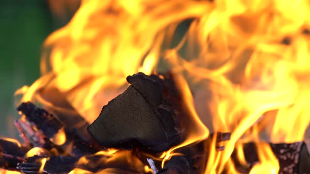 Close-Up Of A Campfire Outdoors