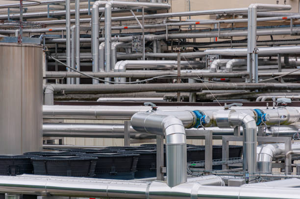 istock industrial plant. complex with pipes and tanks close-up 1502426430