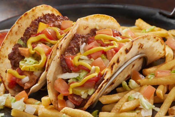 istock The Viral Smash Bacon Cheese Burger Taco 1502427260