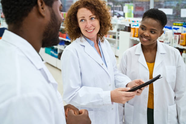 istock Team of pharmacists in pharmacy 1502428145