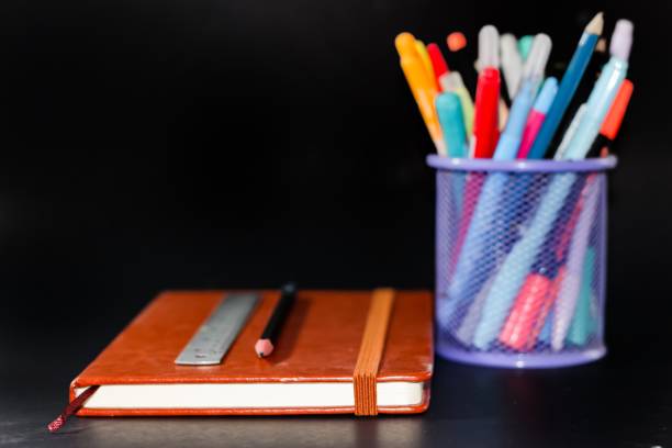 istock Book,pencil,pen,clips and accessories for students. 1502428323