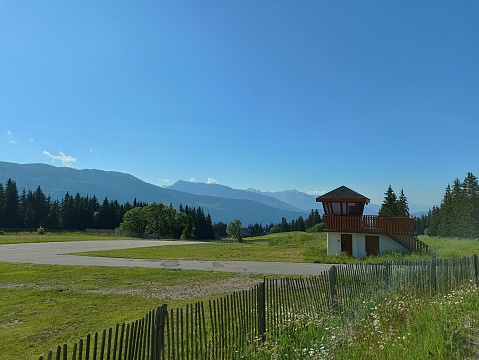 France Savoie Meribel altiport in summer